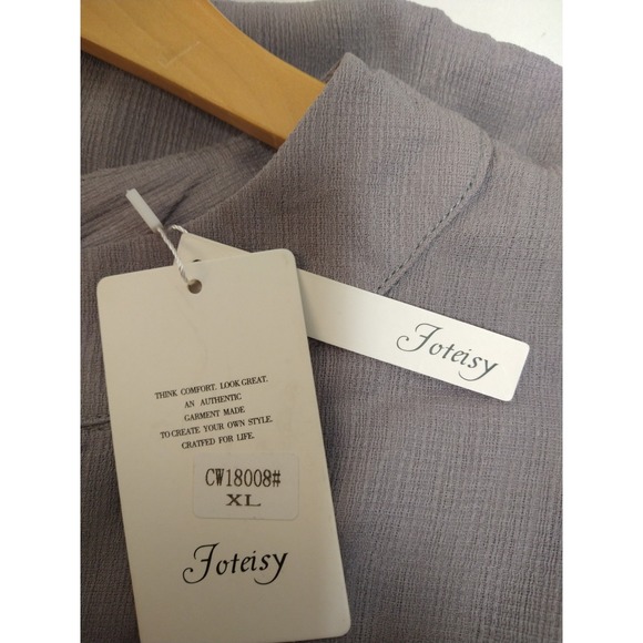 womens FOTEISY SLEEVELESS DRESS, LAYERED, GRAY, SIZE XL, COMFOR & STYLE, LINED - Picture 4 of 7